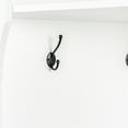 thumbnail image 5 of Entryway Hall Tree With Bench And Shoe Storage, Entryway Bench With Coat Rack, 4 Coat Hooks & Adjustable Shoe Shelf, Farmhouse Storage Bench For Hallway, Living Room, 5 of 8