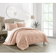 thumbnail image 2 of Chic Home Jesca 5-Piece Geometric Comforter Set, Twin X-Long, Blush, 2 of 2