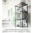thumbnail image 3 of Yamazaki Home Storage Rack - Three Sizes, Black, Steel, 67-Inch, Supports 64.9 pounds, Adjustable, 3 of 7