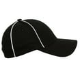 thumbnail image 4 of Official Referee Hats |Stretch Fit Hat or Velcro Hat for Umpires, Referees , and Officials - Black/White CA2099 XS, 4 of 4