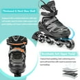 thumbnail image 2 of Cifaisi Adjustable Inline Skates with Illuminating Wheels for Kids,Girls and Boys,Size 6.5-8, 2 of 7