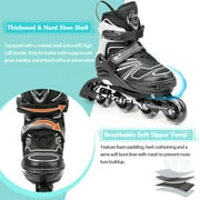Cifaisi Adjustable Inline Skates with Illuminating Wheels for Kids, Adults, Girls and Boys,Size 3-5