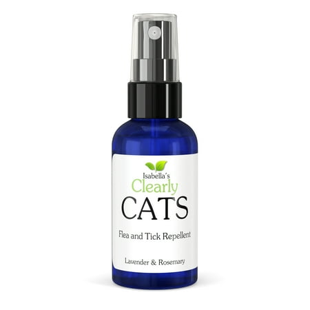 Isabella's Clearly CATS, Natural & Safe Flea and Tick Repellent, Topical Non-Toxic Formula to Keep Bugs (Best Way To Keep Cats Away)