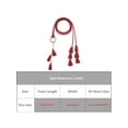 thumbnail image 4 of INSPIRE CHIC Women's Mother's Day Woven Braided Rope Belts, Tassels Chain Skinny Thin Boho Waistband with Metal Ring for Skirt Dress 47.2x0.2" Red, 4 of 6