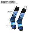 thumbnail image 2 of Naloa Blue Viper Snake 2 Knee Socks, High Socks Long Stretchy Sock Women Knee High Stocking, Long Socks for Women, 2 of 6