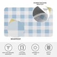 thumbnail image 3 of Blue Checkered Door Mat Indoor Outdoor, Blue White Buffalo Plaid Non Slip Welcome Mat with Rubber Backing, Absorbent Fabric Front Door Mats Entryway Rug for Home Patio Entrance 20"x31.5", 3 of 8