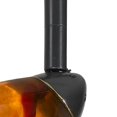 thumbnail image 2 of Hand Blown Glass Shade Track Light Fixture with Metal Frame, Dark Bronze- Saltoro Sherpi, 2 of 5
