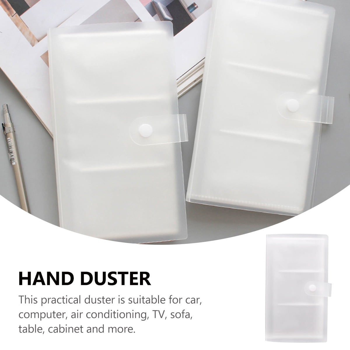4 Pcs 120 Slots Name Cards Case Business Book Plastic Holder Clear Portable Storage