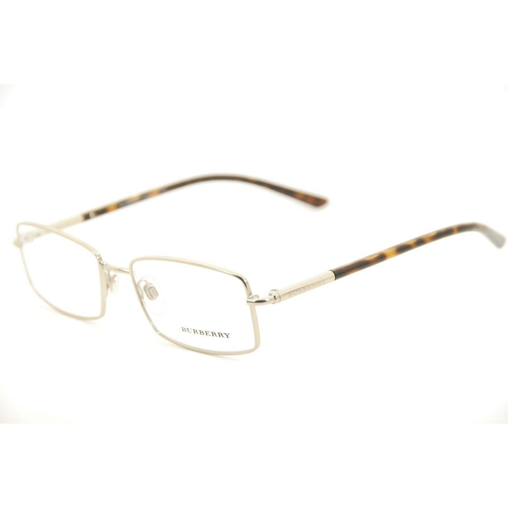 Burberry Men's Rectangular Eyeglass Frames B1239 54mm Tortoise