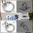 thumbnail image 4 of Juego de ganchos AccEncyc M8 de acero inoxidable, alta resistencia, 2 piezas, 4 of 7