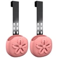thumbnail image 2 of CHENjy Toilet Cleaner Tablet Basket, Adjustable Silicone Rack, Toilet Tank Hanging Basket, 2 Pack Bathroom Toilet Accessory for Tablet Separation, Pink, 2 of 6
