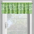 thumbnail image 4 of Ambesonne Green Valance & Curtain, Doodle Style Alien Frogs, 55"x24", Green, 4 of 6