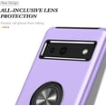 thumbnail image 3 of Case for Google Pixel 7A 2023, Light Shockproof Protective Cover with Built-in Rotating Holder Kickstand Car Magnetic Bracket Case Compatible for Google Pixel 7A 2023 (Purple), 3 of 14