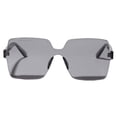 thumbnail image 2 of 2 Piezas de Gafas de Sol de Una Pieza de Gran Tamaño para Mujer, Gafas de Sol Sin Montura, Fiesta Zulema Gafas de sol clásicas sin montura, 2 of 8