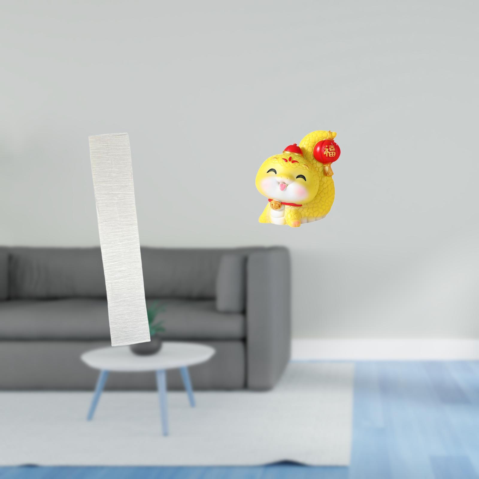 Floor Lamp Shade Cartoon Snake Statue Minimalist Resin Material for Living Room Bedroom Study Decor