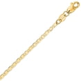 thumbnail image 3 of The Diamond Deal Unisex 14K SOLID Yellow Gold  4.5mm Shiny Mens Mariner-Link Chain Necklace or Bracelet Bangle for Pendants and Charms with Lobster-Claw Clasp  ( 7", 8", 18", 20", 22" ,24"or 30 inch), 3 of 3