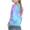 thumbnail image 4 of Girls' Fashion Sweatshirts New Girls Casual Tunic Tops Knot Front Long Sleeve Sweatshirt Loose Soft Blouse Tshirt Oversized Pullover Tops Little Girls Sweatshirts Crewneck New Size 7 Years, 4 of 9