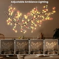 thumbnail image 3 of Rose LED Tree Branch Lights for Wall, Rose Flower Willow Vine Twig Decor Garland with 144 LED Lights and Remote,8 Lighting Modes,Christmas Decorations Indoor for Home Wall Door Window (90inch), 3 of 15