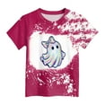 thumbnail image 4 of CAUYDY Halloween Toddler T-Shirts Kids Baby Girls Boys Pumpkin Graphic Tee Tops Spooky Season Tops(Hot Pink,5-6 Y), 4 of 4
