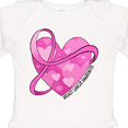 thumbnail image 4 of Inktastic Breast Cancer Awareness- Pink Ribbon Around Heart Boys or Girls Long Sleeve Baby Bodysuit, 4 of 5