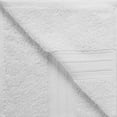 thumbnail image 2 of 700 GSM Long Staple Combed Cotton 6-Piece Towel Set, 2 Face, 2 Hand, and 2 Bath White, 2 of 3
