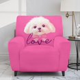 thumbnail image 2 of HELLHERO Soft 4 Pcs Recliner Cover for Pet, Polyester Spandex Washable Recliner Slipcovers for Living Room, Dog Pattern, 2 of 8