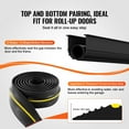 thumbnail image 3 of Universal Garage Door Bottom Seal Kit 10 FT U Shape O Ring PVC Weatherstrip with Adhesive Black, 3 of 6