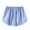 Blue, variant on IROINNID Women's Layered Tiered Sheer Stripe Extender Half Slip Plus Size Skirt Short Elastic Waist Short Print Skirt
