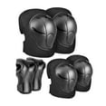thumbnail image 2 of Almencla Knee Wrist Hand Pads Soccer Outdoor Activities Black Pink, 2 of 8
