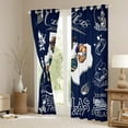 thumbnail image 3 of Erosebridal Western Cowboys Rugby Curtains and Drapes（38x54),American Football City Dallas Blackout Curtains for Bedroom,Sport Theme Curtains Pack of 2（38x54) For Boys Kids,Breathable Room Decorative, 3 of 7