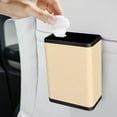 thumbnail image 3 of Qiaoxi Car Trash Can, Portable Interior Trash Bin Organizer, Leak-Proof Waterproof Multipurpose Garbage Box, Large Capacity Trashcan Hanging, Automotive Supplies, 3 of 8