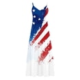 thumbnail image 5 of Enjoytime Dresses for Women 2026 4Th Of July Print V-Neck Spaghetti Strap Sleeveless Maxi Dress Flowy Casual Plus Size Dress, 5 of 8