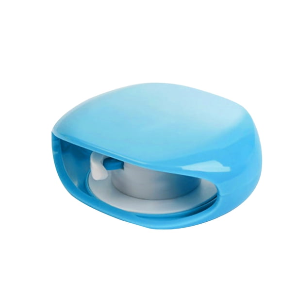 Cable enrollador de plástico para gestión de cables, teléfono portátil, auricular, cable, organizador, suministros, azul Methold EL001274-02B