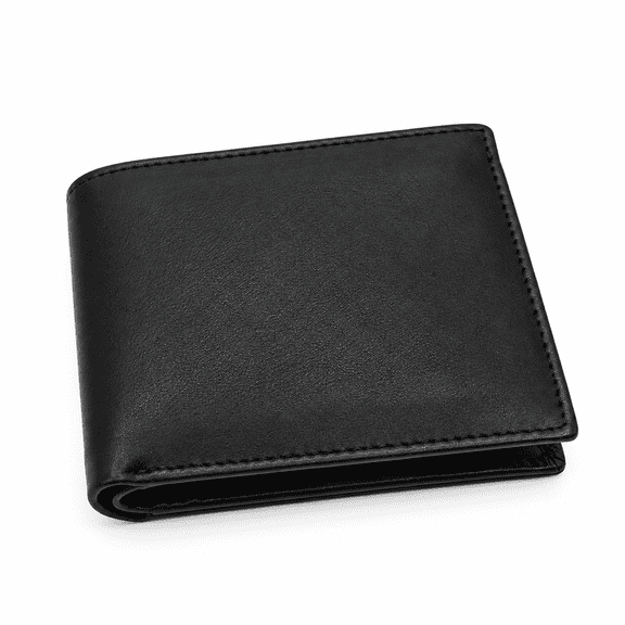 RAYMONS OVERSEAS - Men's Genuine Leather Textured Black Bi-Fold Wallet β Slim Credit Card Holder with Cash Compartment
