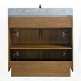 thumbnail image 5 of Vanity Art 36" Single Bathroom Vanity with Sink, Freestanding Bath Storage Cabinet with Black Limestone Top, 5 of 8