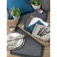 thumbnail image 4 of SARO 1688.N1672B 16 x 72 in. Refined Rustic Rectangle Stonewashed Linen Table Runner with Fringed Design - Natural, 4 of 5
