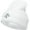White, variant on Ice Skate Embroidered 12 Inch Long Beanie - Red OSFM