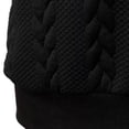 thumbnail image 5 of KIHOUT Men's Cable Knit Jacquard Polo Shirt, Stretch V-Neck Collar Short Sleeve Casual & Business Top, 5 of 7