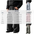 thumbnail image 3 of Cmtiyu Cargo Pants for Men, Baggy High Waist Drawstring Wide Leg Work Pants with Multi Pockets, Casual Outdoor Hiking Pants, M-3XL, 3 of 8
