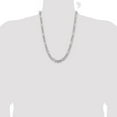 thumbnail image 4 of Primal Silver Sterling Silver Rhodium-plated 7.75mm Figaro Chain, 4 of 4