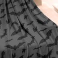 thumbnail image 3 of Bat Silhouette Halloween Pattern Blanket,Comfortable Soft Flannel Throw Blanket,All Season,Warm Lightweight Blankets for Sofa Bed Couch Living Room Chair,50"x60", 3 of 4