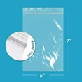thumbnail image 4 of GPI 5” x 7” Reclosable Ziplock Bag 2 Mil Clear Zipper Bags, 100-Pack, 4 of 5
