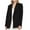 Black, variant on NARABB Women's Suit Blazers Solid Color Long Sleeve Button Suit Coat Long Sleeve Coat/Jacket