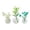 A, variant on GeBuSn 3PCS Mini Vase Desktop Decoration Ornament Mini Ceramic Vase Refrigerator Funny Cute Vases Kitchen Decoration Birthday
