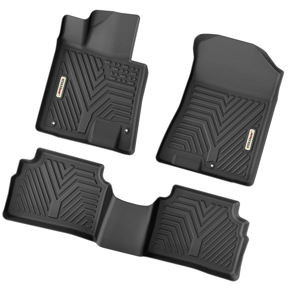 RVNI Floor Mats 2020-2023 Hyundai Sonata 2021-2025 Kia K5 (Only FWD Models, Not for AWD/Hybrid) TPE Custom Fit All Weather Sonata Floor Liners for 1st & 2nd Floor Mats Set