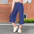 thumbnail image 4 of Duoif Women High Waist Yoga Pants Hollow Out Comfy Stretchy Leggings Compression Plus Size High Waisted Gym Workout Yoga Pants 2026 Womens Bottoms Blue XL, 4 of 9