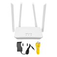 thumbnail image 1 of 4G LTE Wireless Router Professional 300Mbps Mobile WiFi Router with 4pcs Antennas for B1 3 5 40 for Asian Area 100‑240V US Plug, 1 of 4