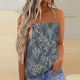 thumbnail image 2 of Gibobby Camiseta sin tirantes Bandeau para mujer, camiseta informal sin mangas para vacaciones de verano, camiseta holgada para vacaciones, blusa, camiseta sin mangas para mujer(Gris,M), 2 of 5