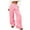 Pink, variant on hotojiny Womens Wide Leg Pants Casual Drawstring Baggy Pant with Pockets Loose Fit Streetwear Solid Color Trouser