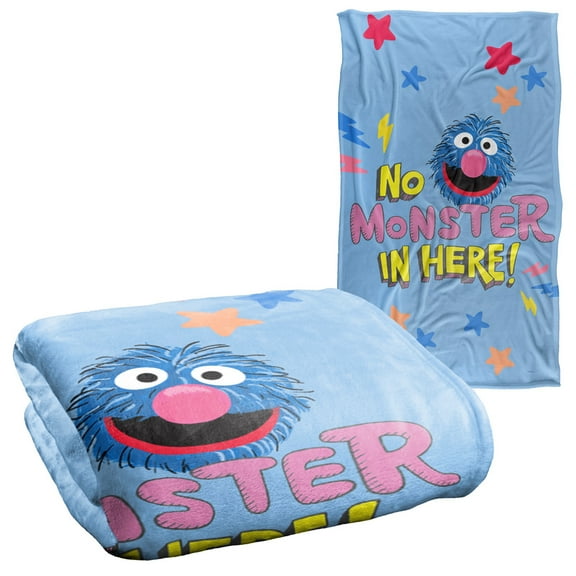 Sesame Street No Monster In Here Officially Licensed Silky Touch Super Soft Throw Blanket 36" x 58"